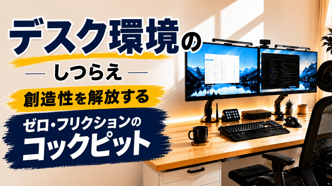 デスク環境のしつらえ～創造性を解放するゼロ・フリクションのコックピット～