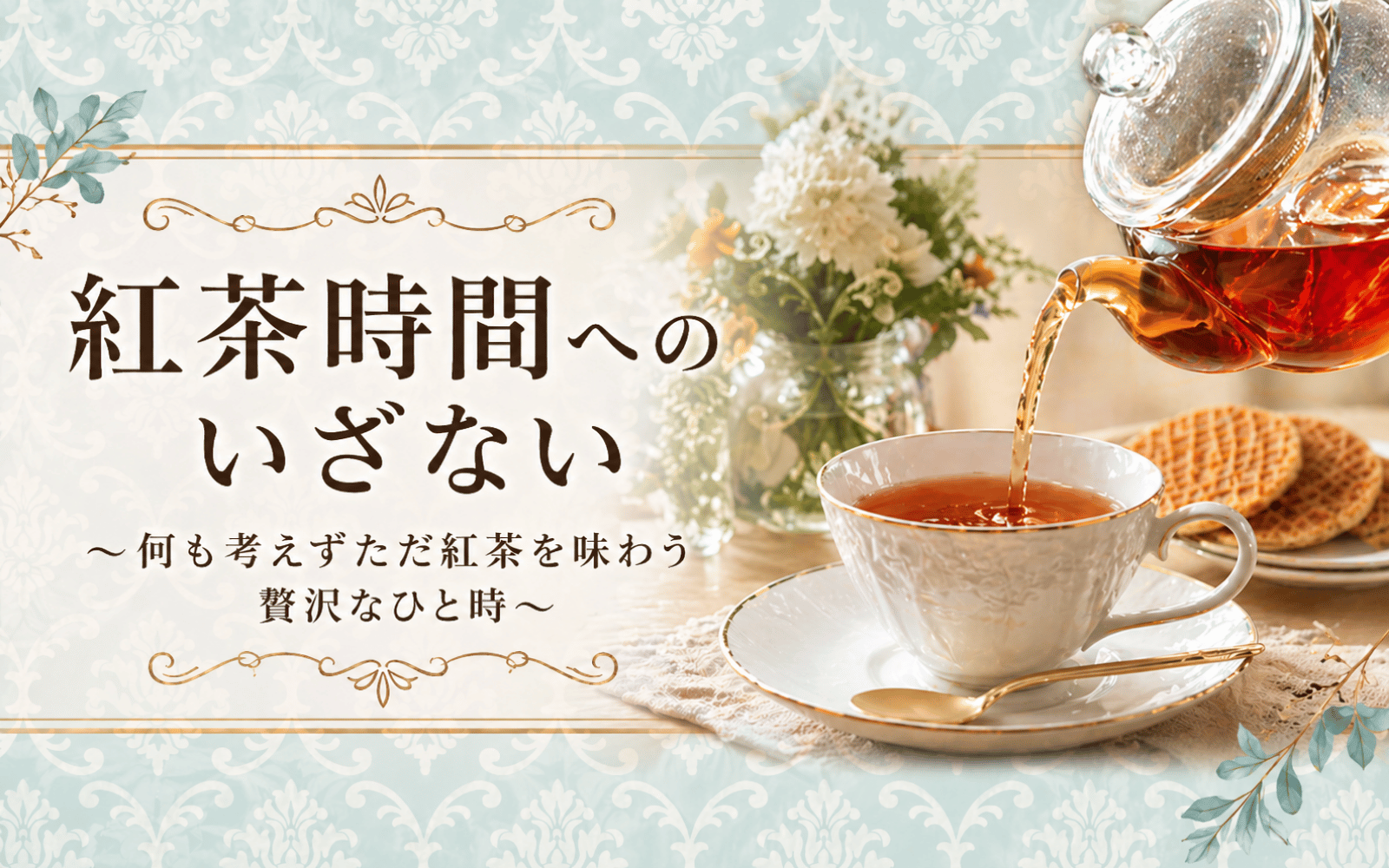 紅茶時間へのいざない ～何も考えずただ紅茶を味わう贅沢なひと時～